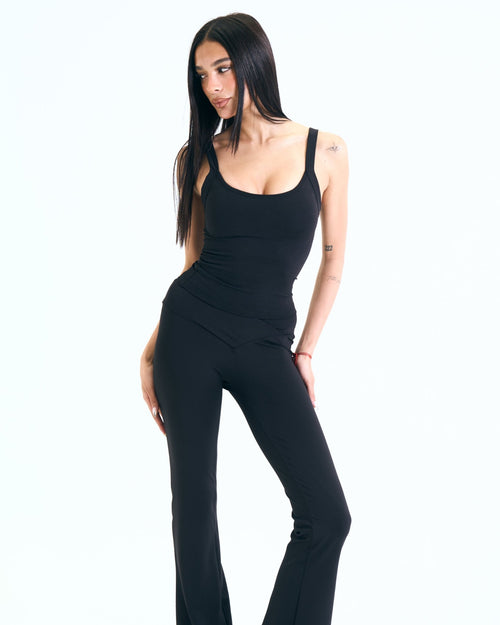 Core Tank In Black - Motion Muse
