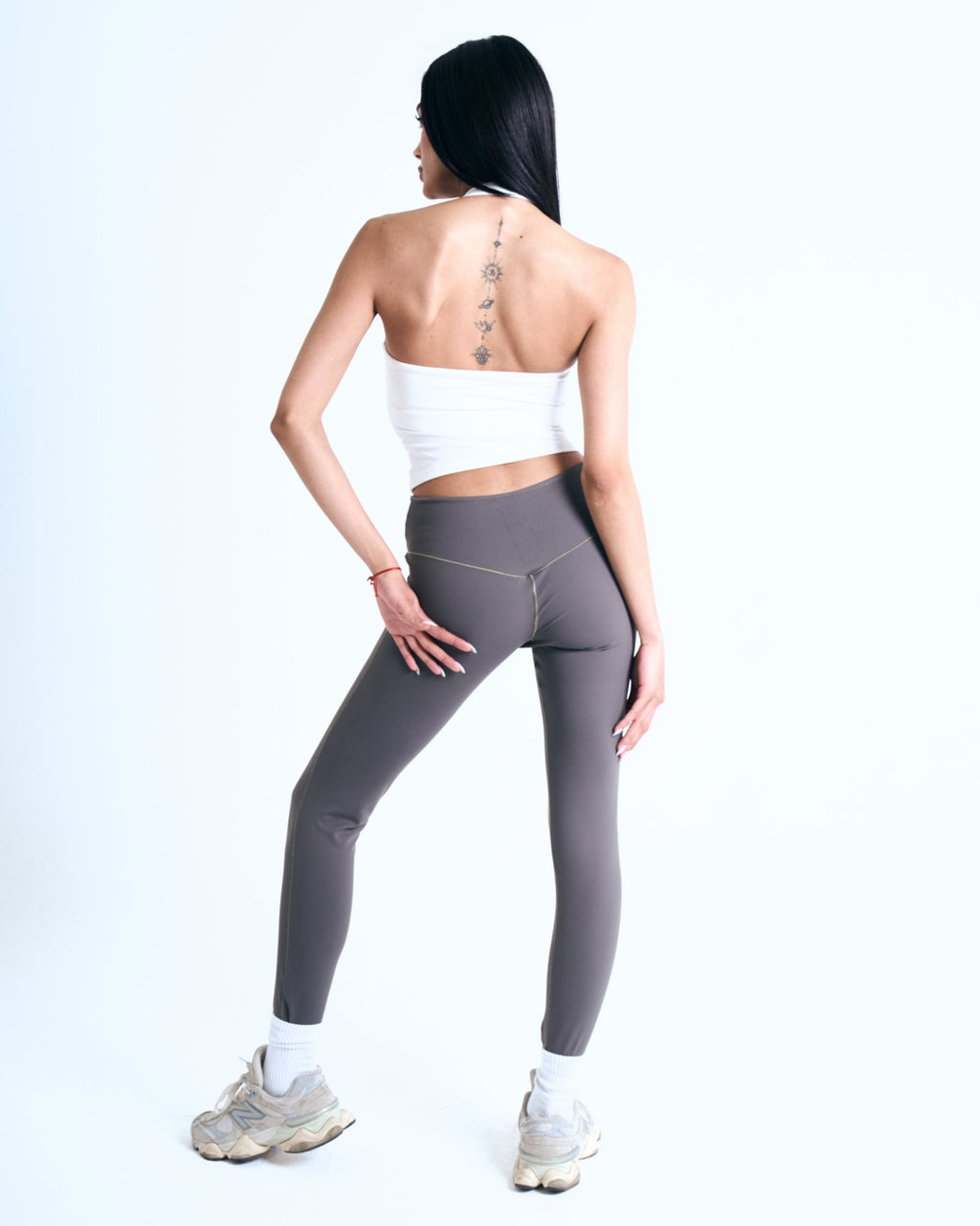 Everyday Halter Tank In White - Motion Muse