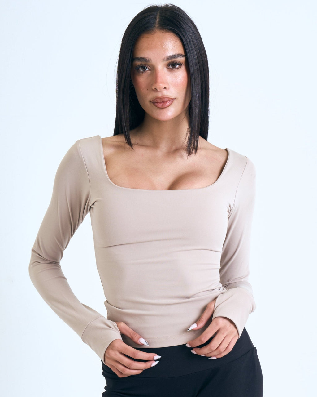 Muse Sleeve Top In Nude - Motion Muse