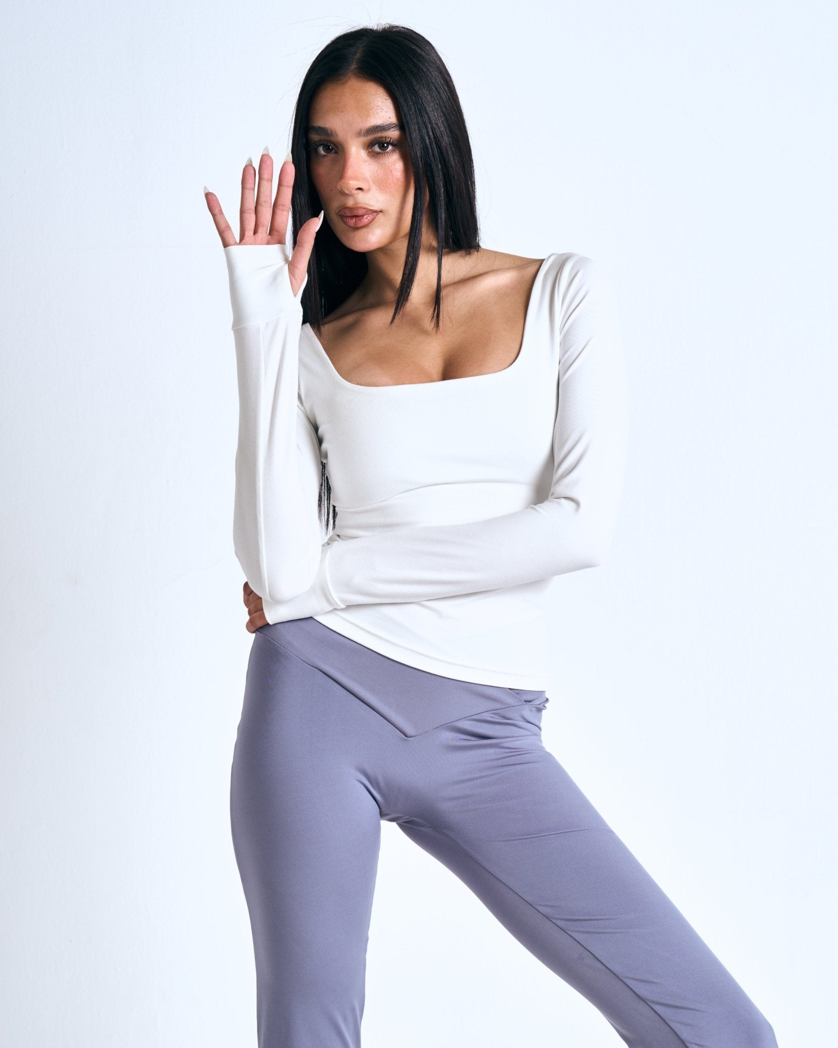 Muse Sleeve Top In White - Motion Muse