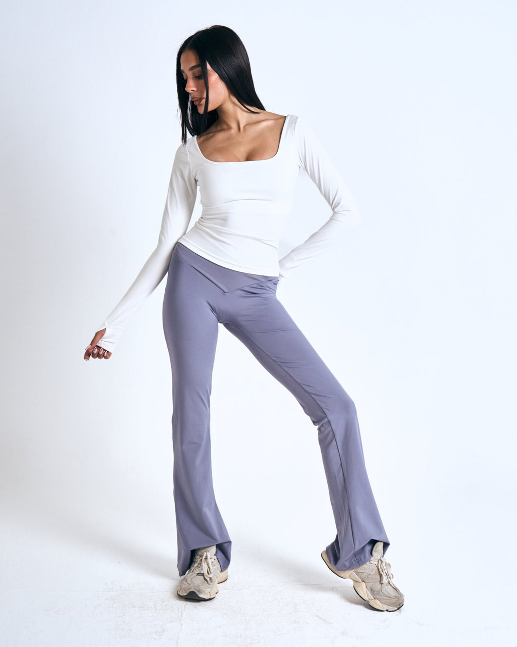 Seamless Straight Leg Legging gray - Motion Muse